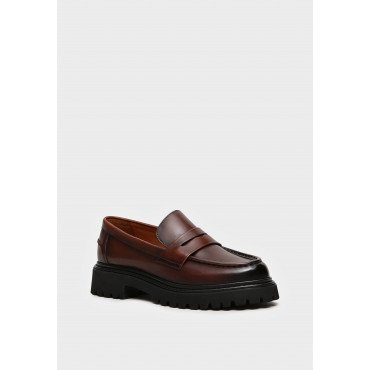 Лоферы женские, цвет КОРИЧНЕВЫЙ, RS136_01KK-BR RS136_01KK-BR